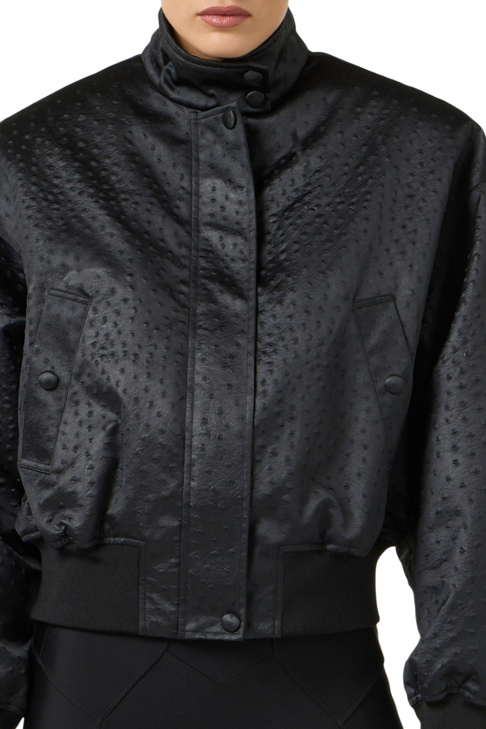 Женский Elisabetta Franchi Бобмер с фактурной отделкой (цвет ), артикул GB06D63E2 | Фото 5