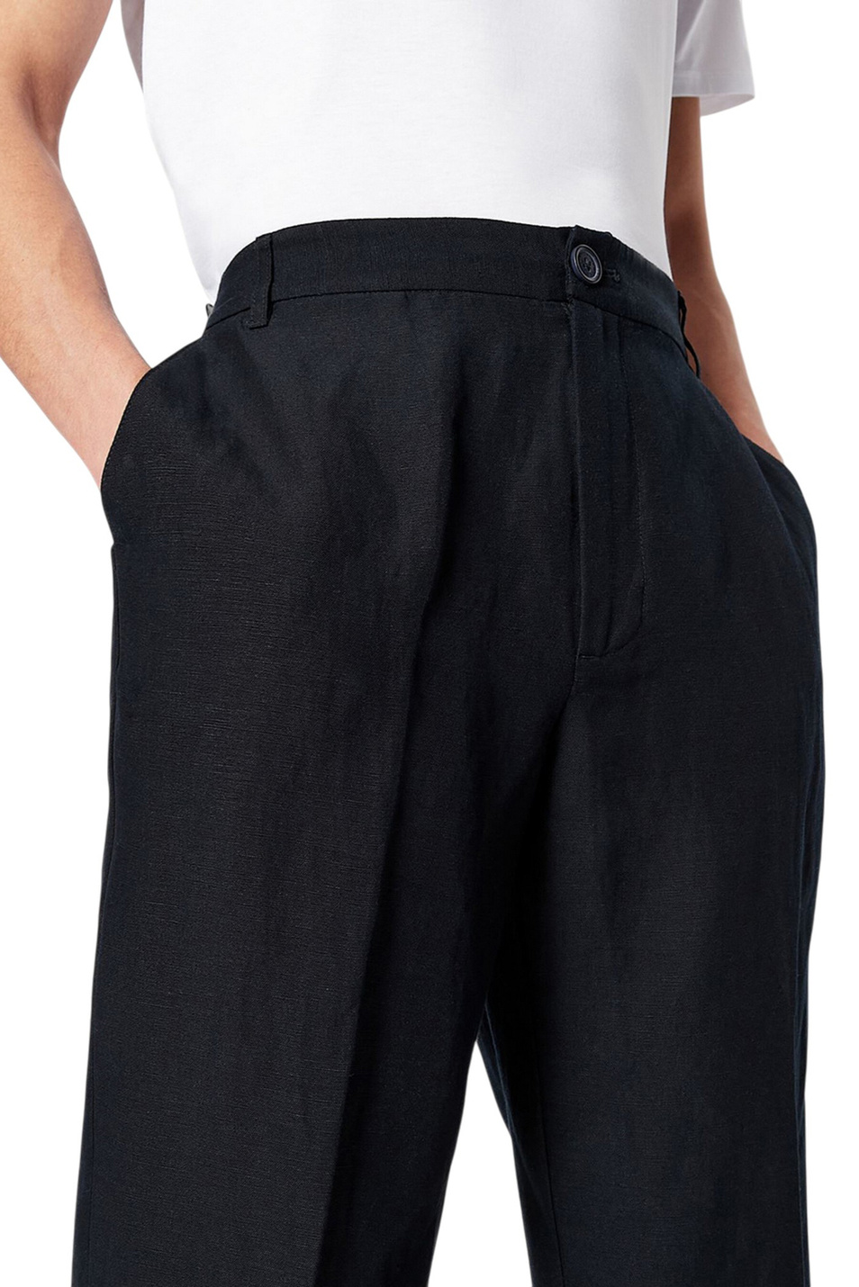 Мужской Armani Exchange Брюки из смесового льна (цвет ), артикул 8NZP15-ZNFNZ | Фото 6