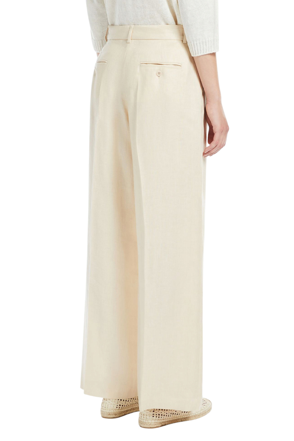 Женский Weekend Max Mara Брюки MALIZIA из льна (цвет ), артикул 2515131052 | Фото 4