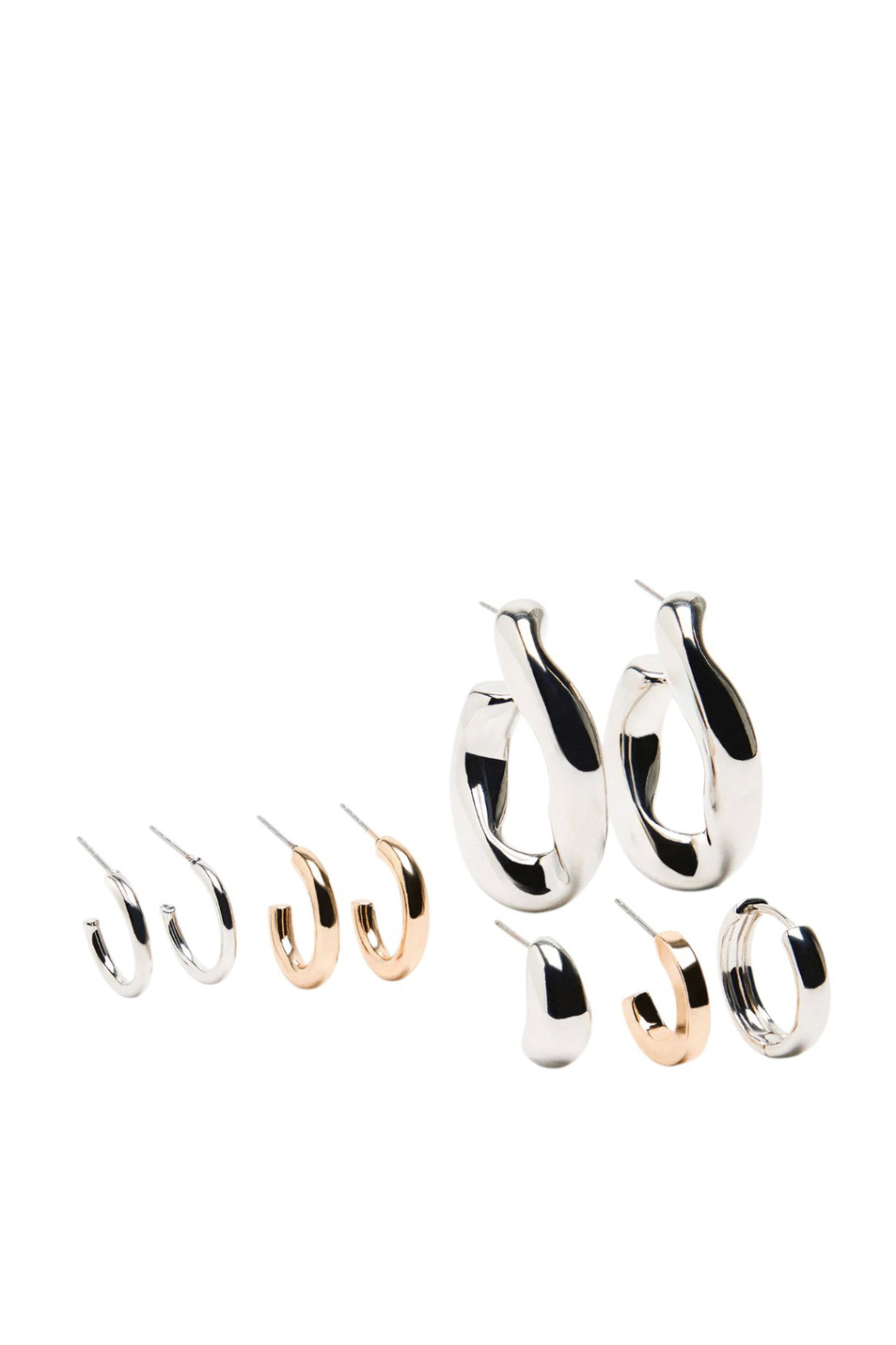 Серьги в комплекте из 3 пар и 3 отдельных серег|Основной цвет:Разноцветный Женский Parfois Серьги в комплекте из 3 пар и 3 отдельных серег (цвет ), артикул 237444 | Фото 1