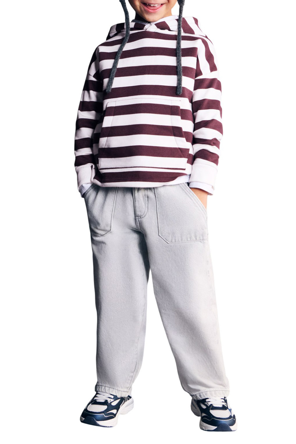 Мальчикам Mango Kids Худи JAMES в полоску (цвет ), артикул 27021268 | Фото 3