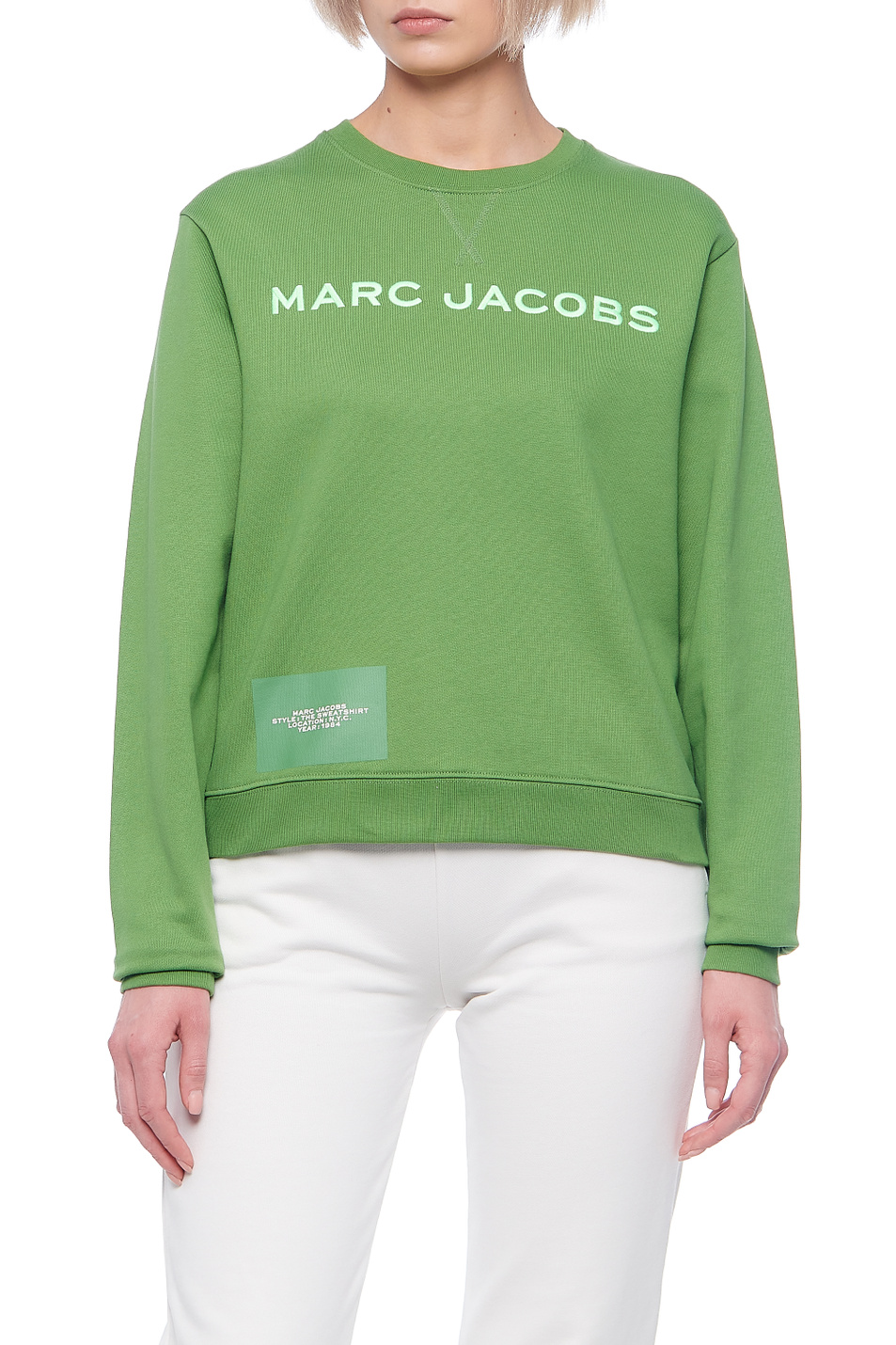 Marc Jacobs Свитшот из натурального хлопка с логотипом на груди (цвет ), артикул C604C05PF21 | Фото 1