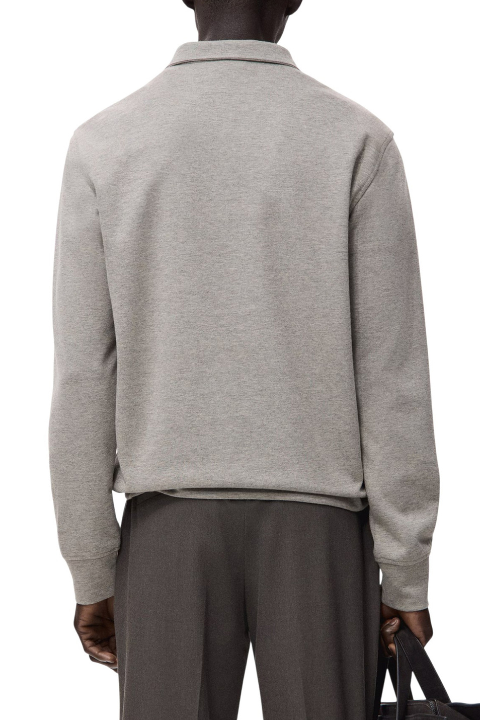 Толстовка PORTELLP с воротником на молнии|Основной цвет:Серый Мужской Mango Man Толстовка PORTELLP с воротником на молнии (цвет ), артикул 27062887 | Фото 4