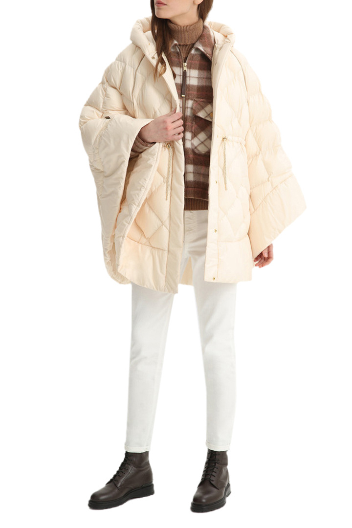 Woolrich Стеганая куртка ELLIS CAPE с кулиской на талии и капюшоном (цвет ), артикул CFWWOU0469FRUT2635 | Фото 2