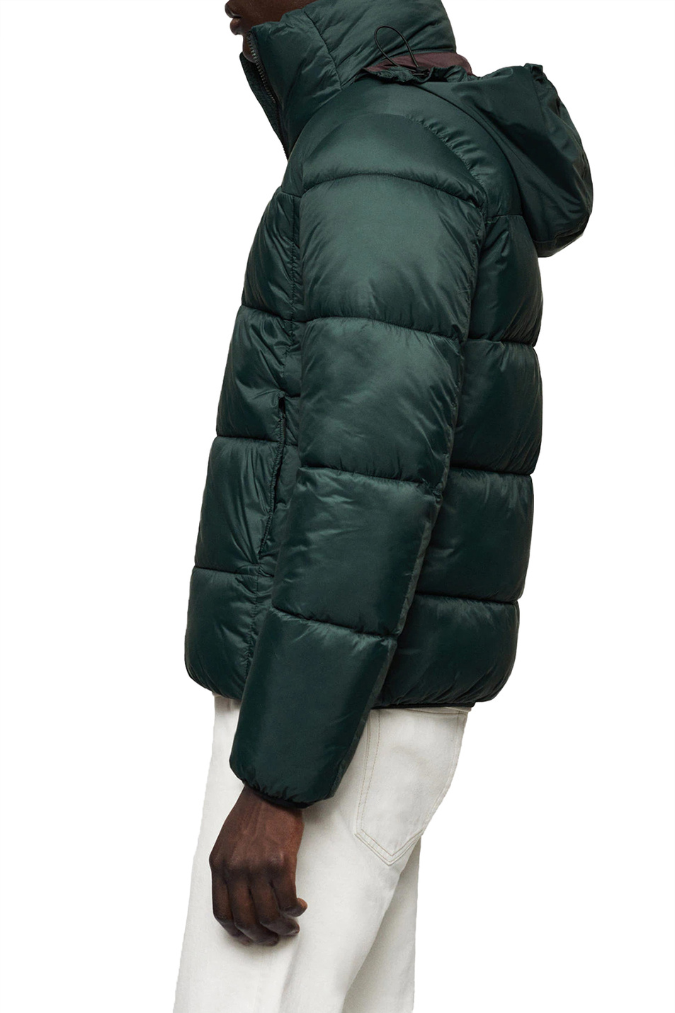 Мужской Mango Man Стеганая куртка DOLI с капюшоном (цвет ), артикул 47000030 | Фото 5
