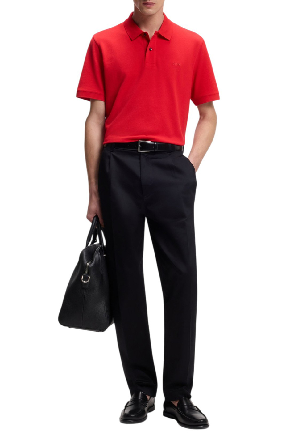 Мужской BOSS Поло Pallas из натурального хлопка (цвет ), артикул 50553564 | Фото 2