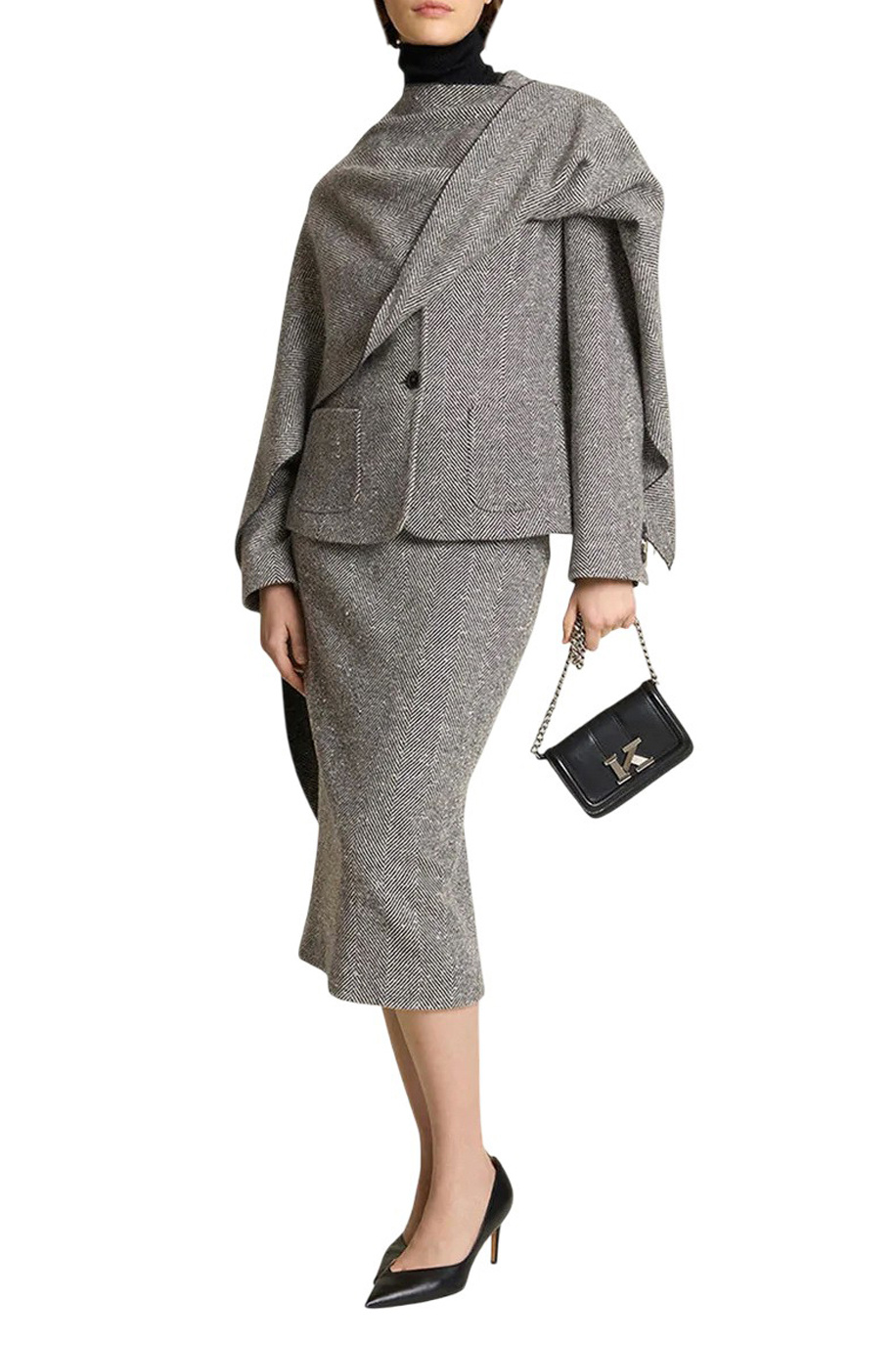 Водолазка из смесовой шерсти|Основной цвет:Черный Женский Kiton Водолазка из смесовой шерсти (цвет ), артикул D587230100O | Фото 2