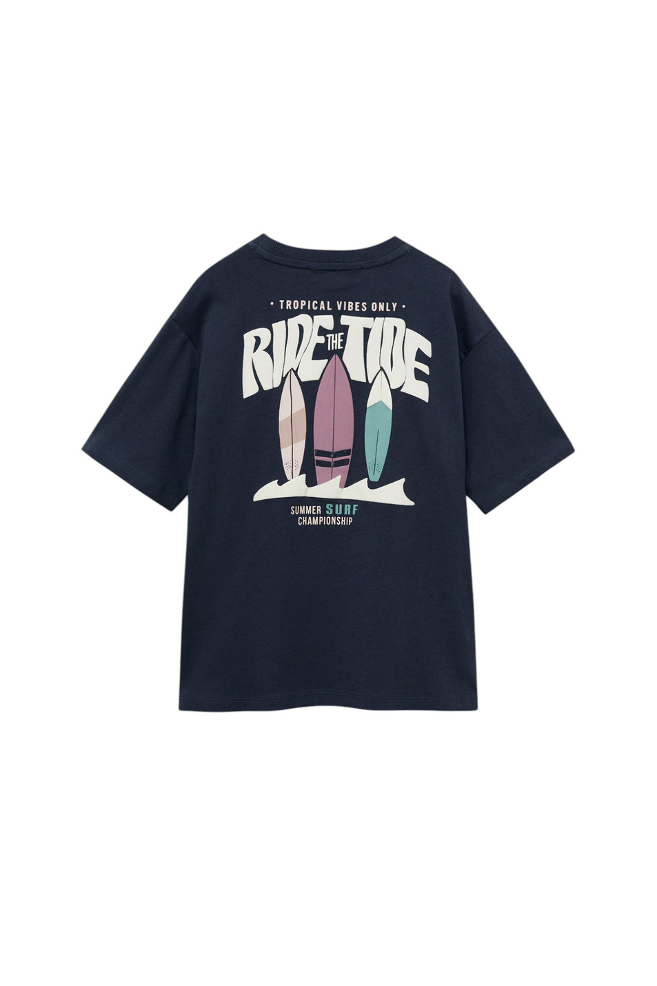 Мальчикам Mango Kids Футболка RIDETIDE из хлопка (цвет ), артикул 87017697 | Фото 2