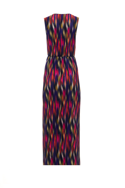 Платье CRUNA с V-образным вырезом|Основной цвет:Мультиколор|Артикул:76211723 | Фото 2