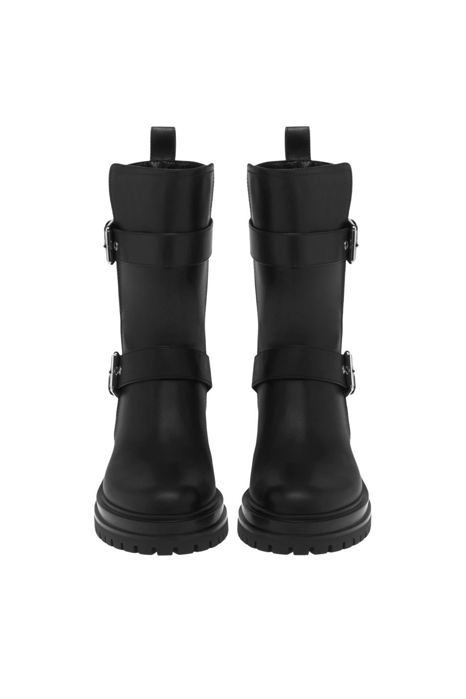 Полусапоги THIAGO из натуральной кожи|Основной цвет:Черный Женский Gianvito Rossi Полусапоги THIAGO из натуральной кожи (цвет ), артикул G73004.20GOM.CLNNERO | Фото 3