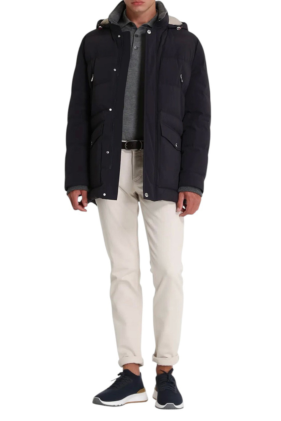 Куртка стеганая|Основной цвет:Синий Мужской Brunello Cucinelli Куртка стеганая (цвет ), артикул MM4911823 | Фото 2