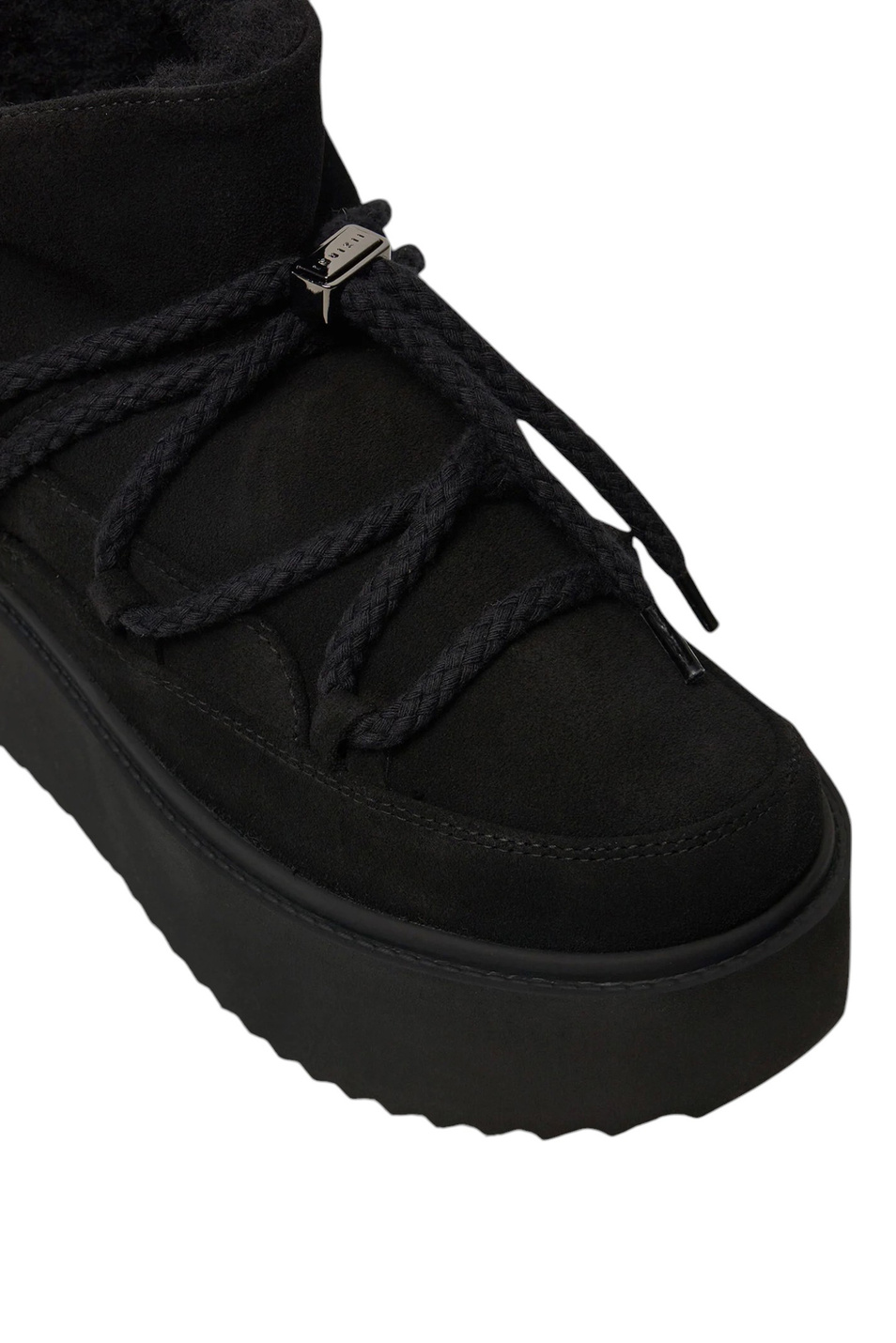 Женский Inuikii Ботинки CLASSIC LOW PLATFORM из натуральной замши (цвет ), артикул 75204-004 | Фото 5