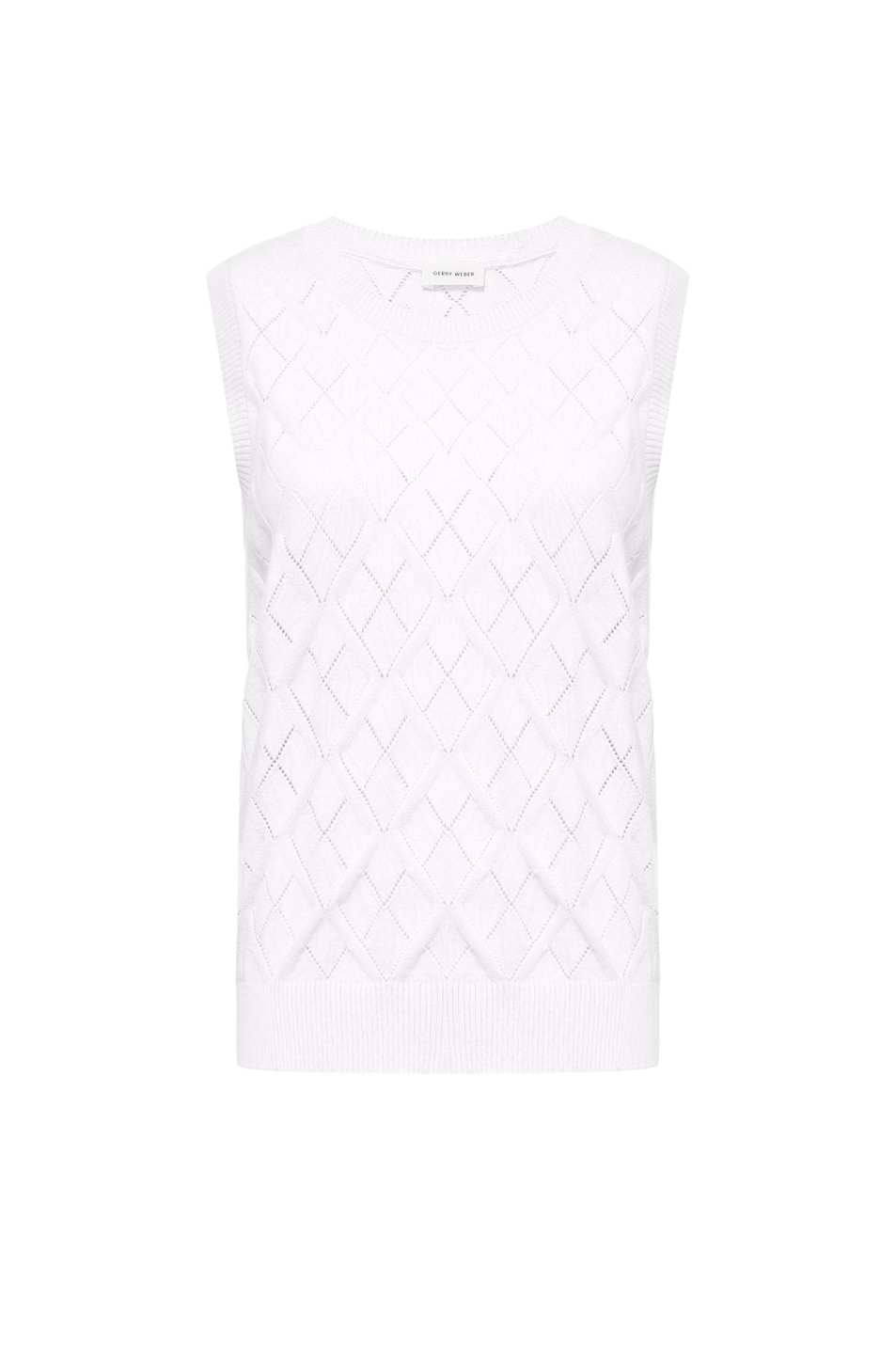 Жилет из хлопка|Основной цвет:Белый Женский Gerry Weber Жилет из хлопка (цвет ), артикул N66501 | Фото 1