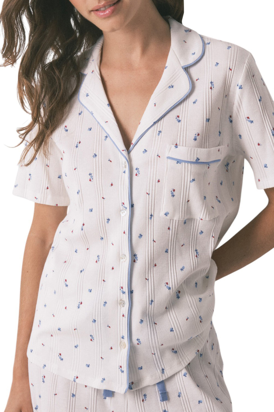 Пижама с цветочным принтом|Основной цвет:Белый Женский Women'secret Пижама с цветочным принтом (цвет ), артикул 3132138 | Фото 3