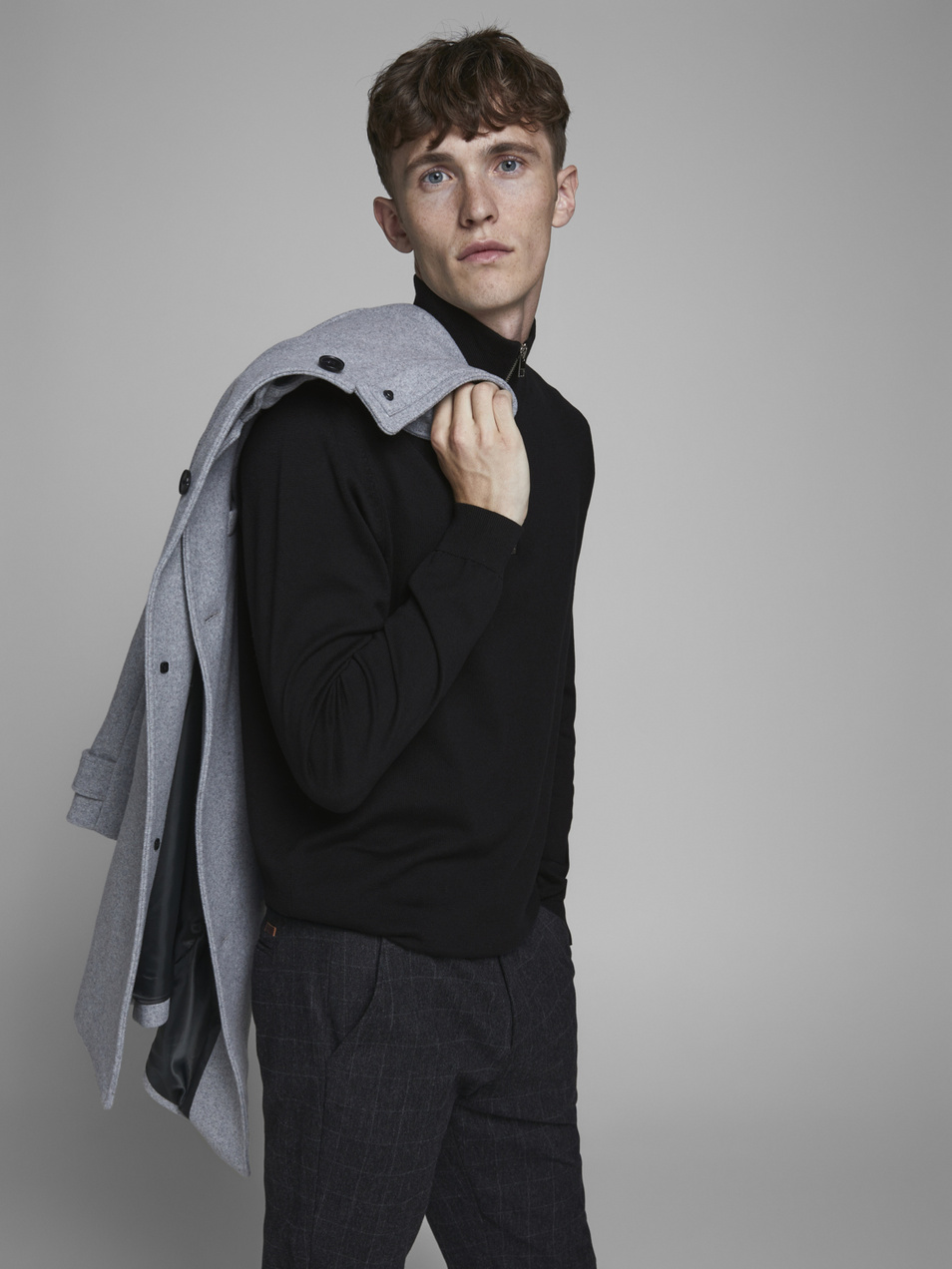 Мужской Jack & Jones Свитер с высоким воротником на молнии (цвет ), артикул 12180066 | Фото 4