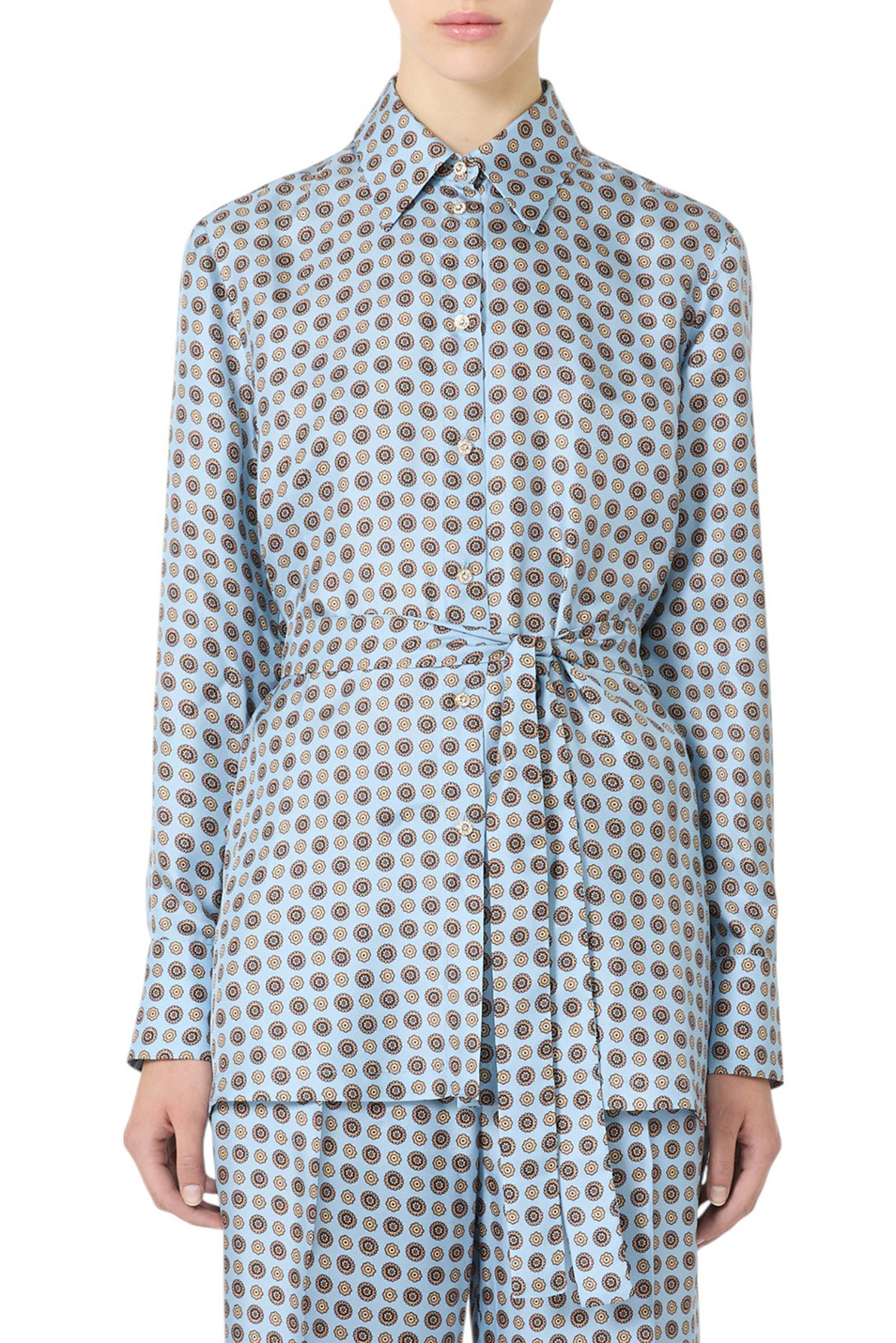 Женский Max Mara Блузка BOCCALE из шелка (цвет ), артикул 2526196021 | Фото 3