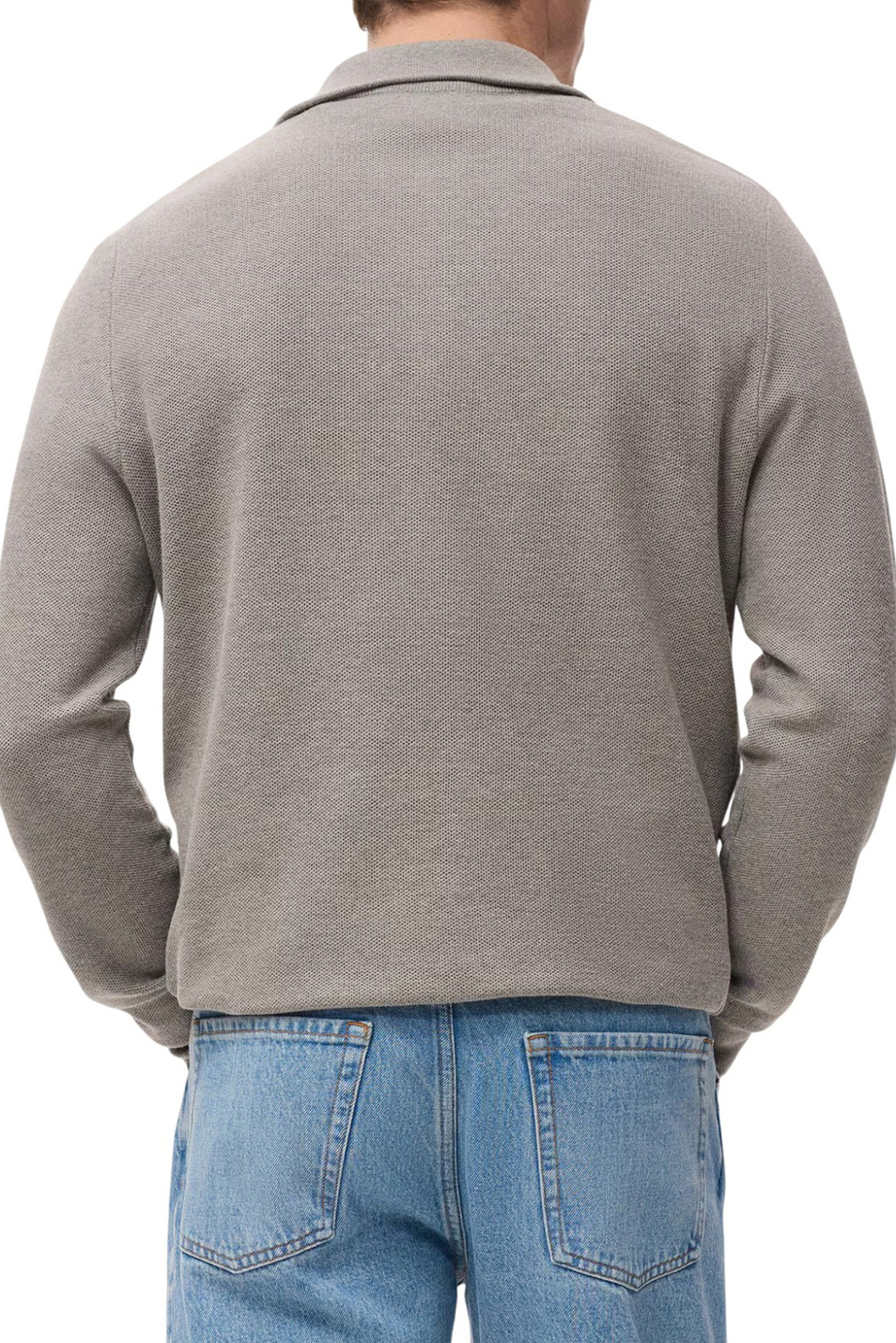 Мужской Mango Man Джемпер TENP с воротником на молнии (цвет ), артикул 27041282 | Фото 4