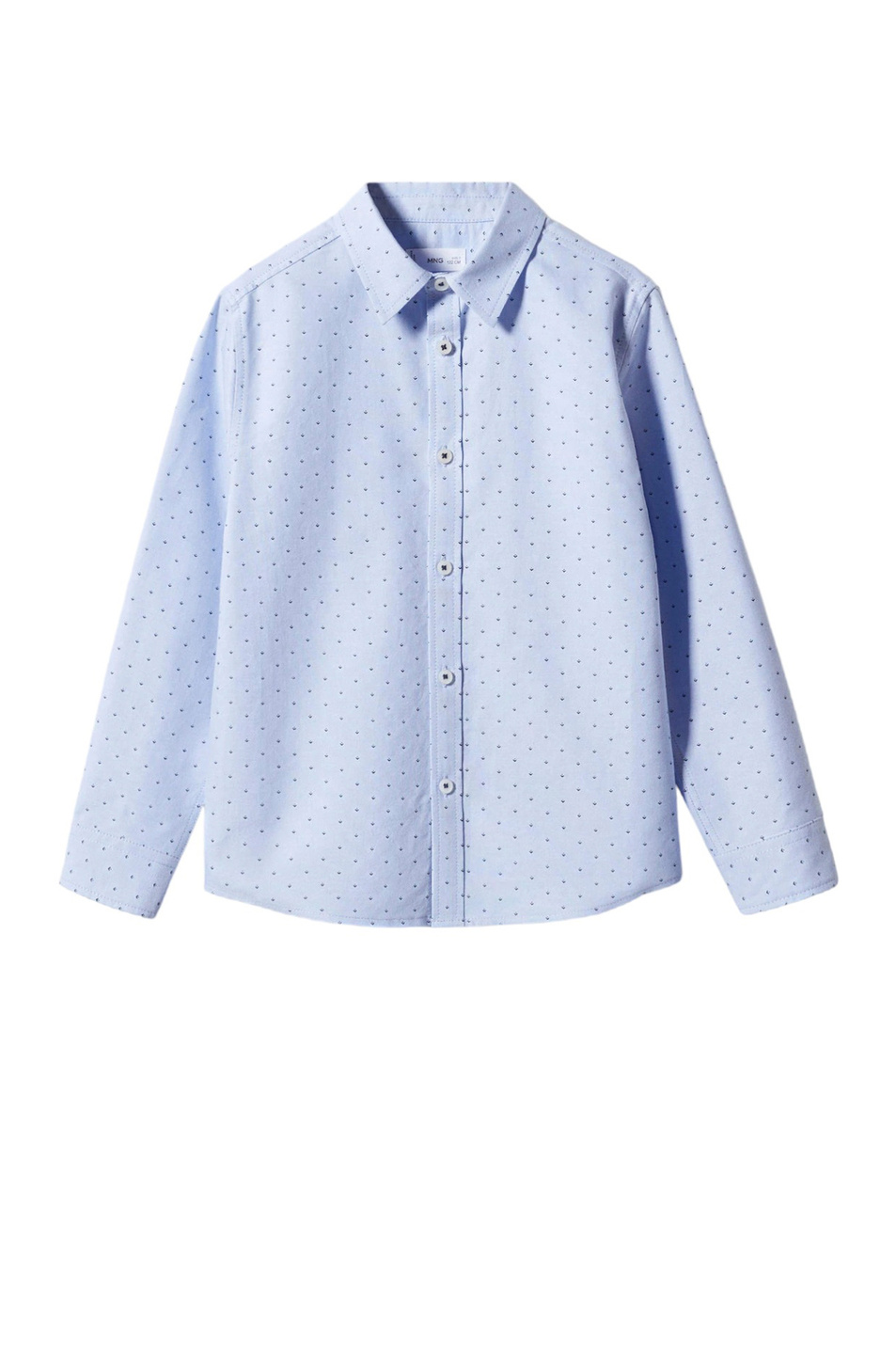 Мальчикам Mango Kids Рубашка OXFORDP из натурального хлопка с принтом (цвет ), артикул 57062513 | Фото 1