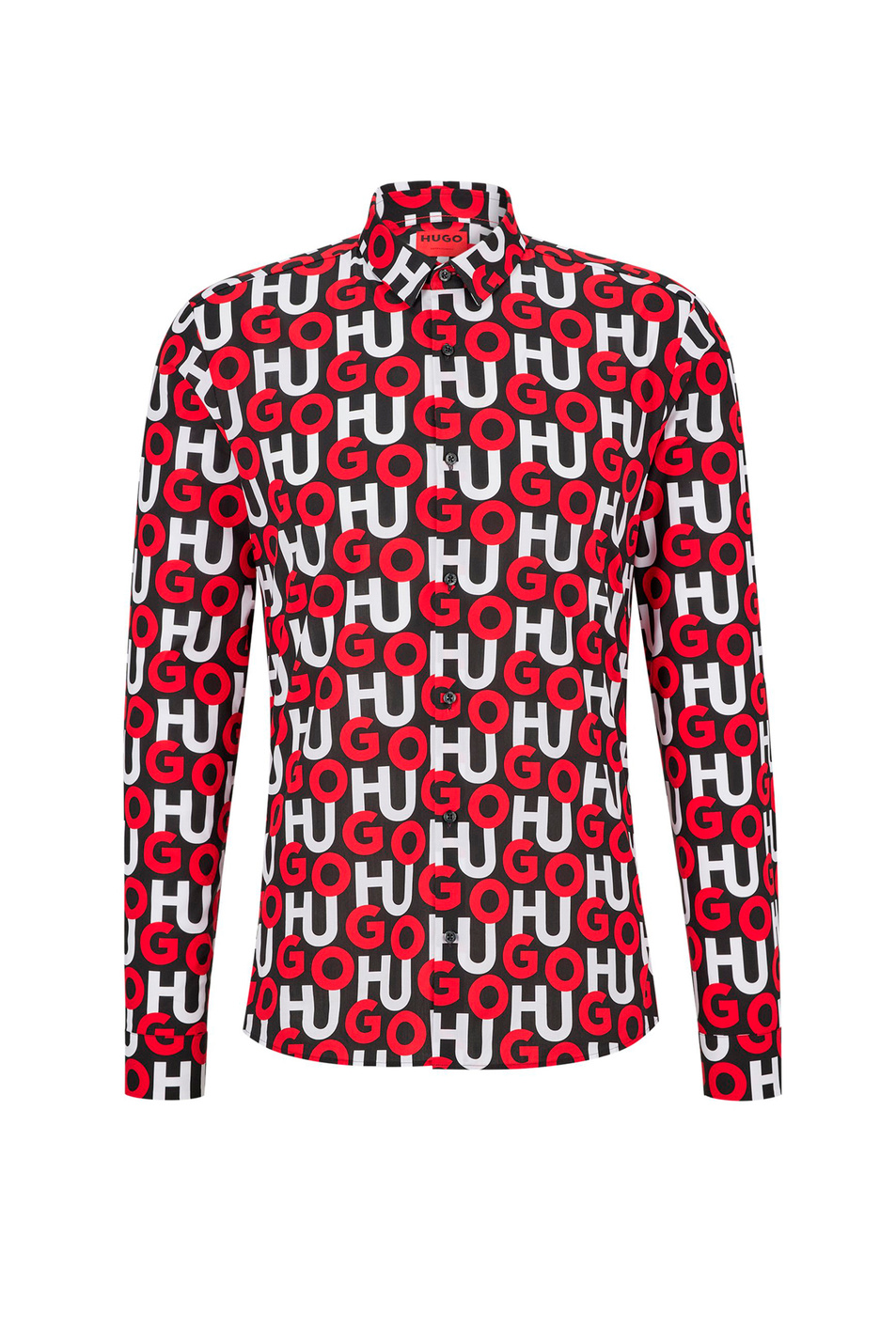 HUGO Рубашка из хлопкового поплина с двухцветным лого (цвет ), артикул 50478547 | Фото 1
