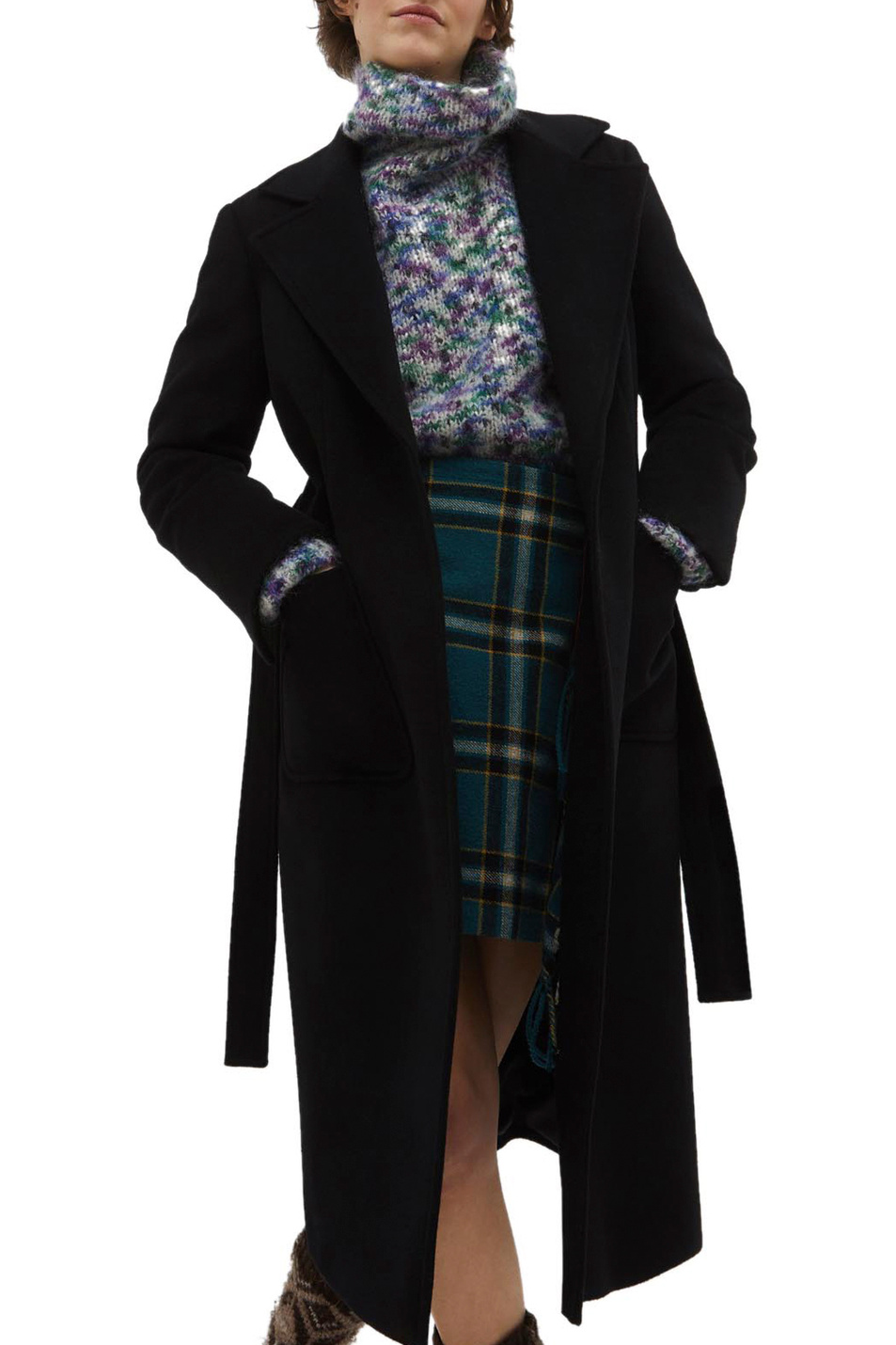Женский Max&Co Пальто RUNAWAY из шерсти с поясом (цвет ), артикул 40149722 | Фото 3