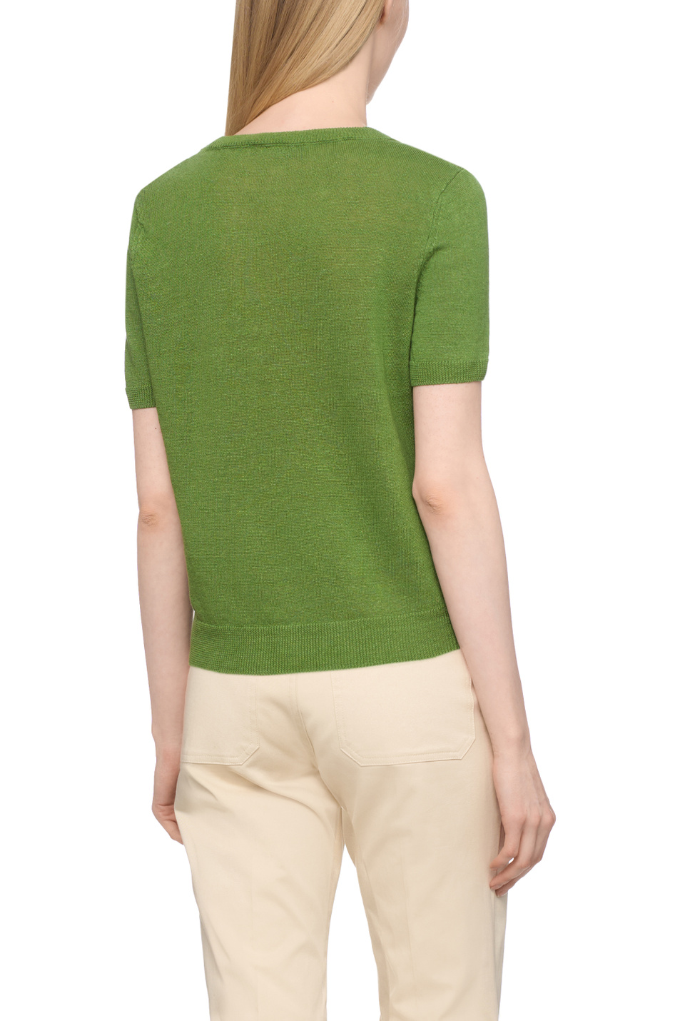 Женский Weekend Max Mara Джемпер PANCONE из льна (цвет ), артикул 2515361032 | Фото 5