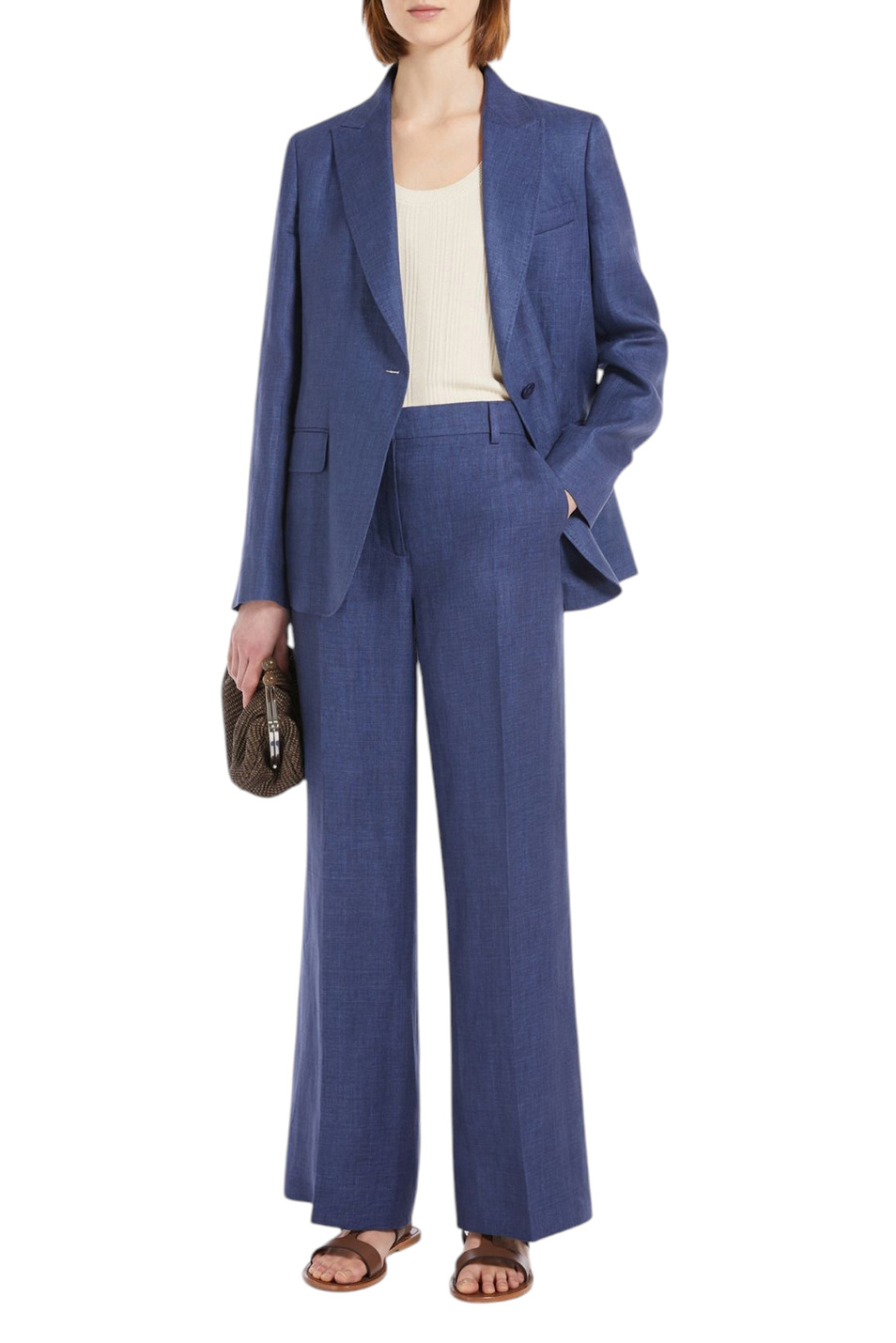 Женский Weekend Max Mara Брюки MALIZIA из льна (цвет ), артикул 2515131052 | Фото 2