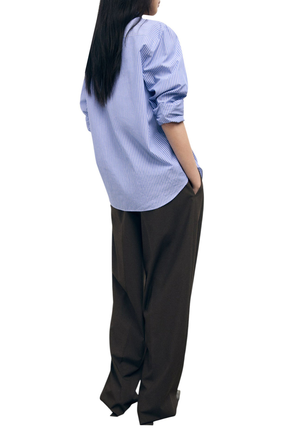 Женский Mango Рубашка REGU из хлопка и лиоцелла (цвет ), артикул 17014088 | Фото 3