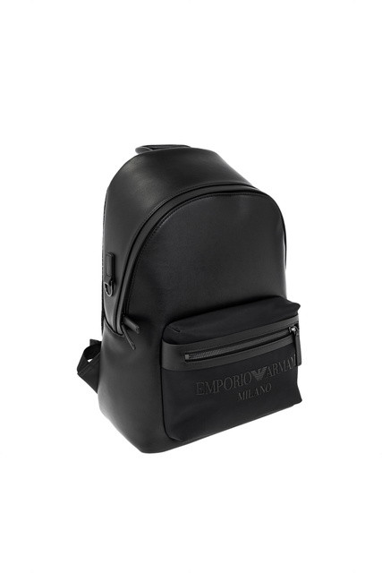 Рюкзак с внешним карманом на молнии|Основной цвет:Черный|Артикул:Y4O362-Y121J | Фото 2