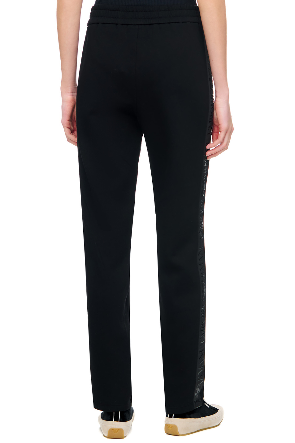 Женский Emporio Armani Брюки прямого кроя с логотипом (цвет ), артикул 6L2P6C-1JHSZ | Фото 5