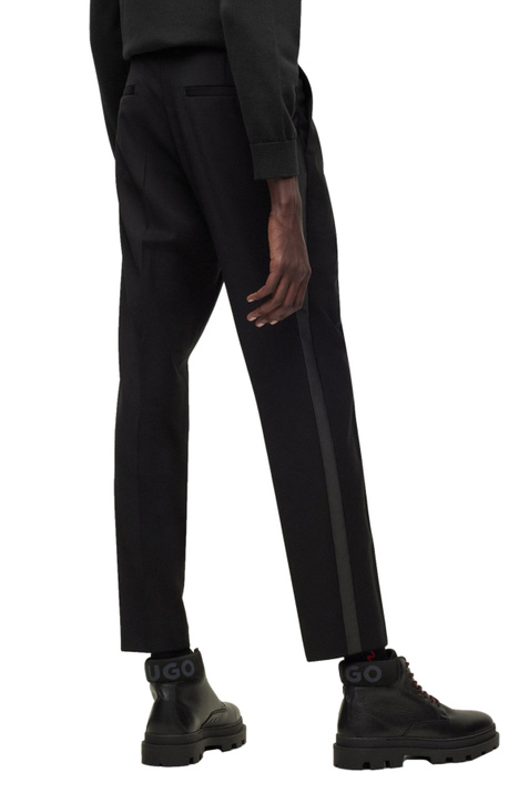 HUGO Классические брюки узкого кроя с цепочкой ( цвет), артикул 50483152 | Фото 4