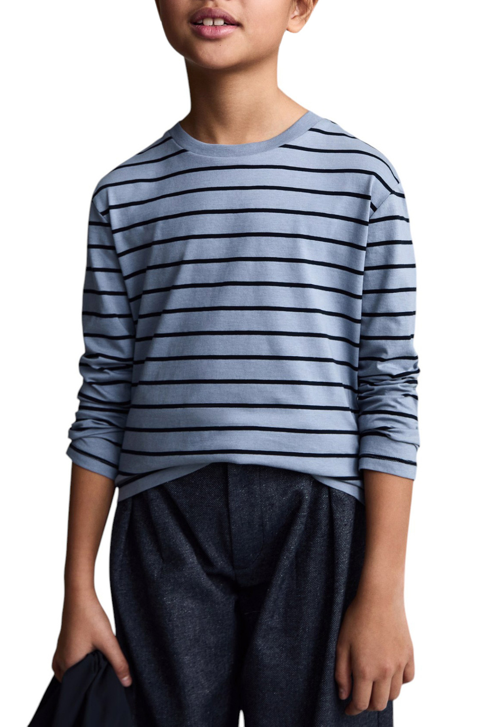 Девочкам Mango Kids Лонгслив STRIPES в полоску (цвет ), артикул 87040641 | Фото 4