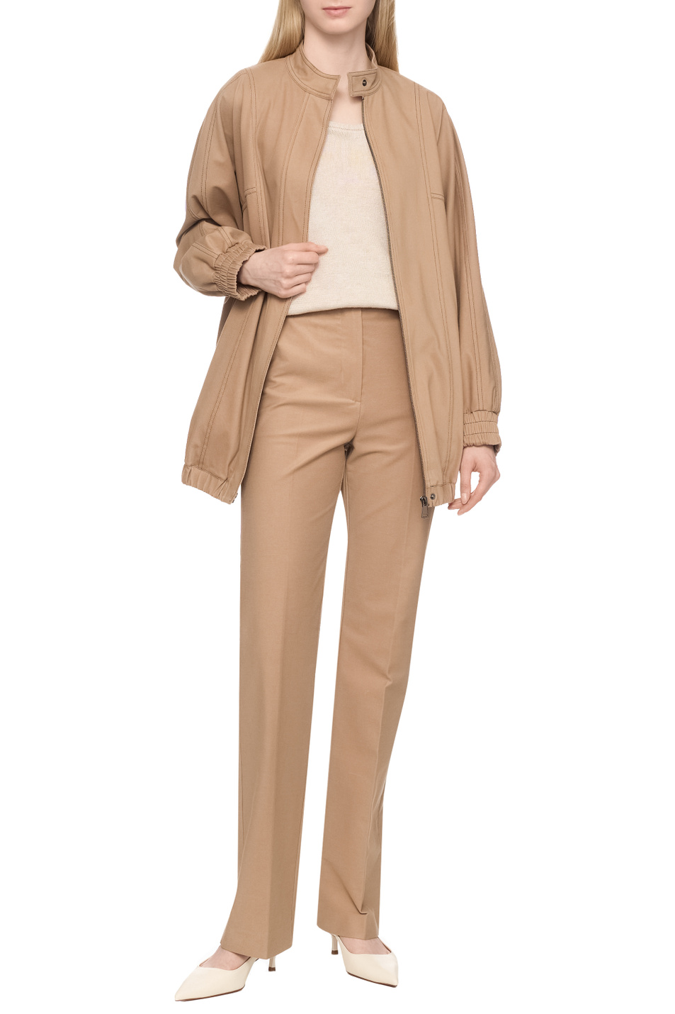 Женский Max Mara Куртка ELLADE однотонная (цвет ), артикул 2516911018 | Фото 3