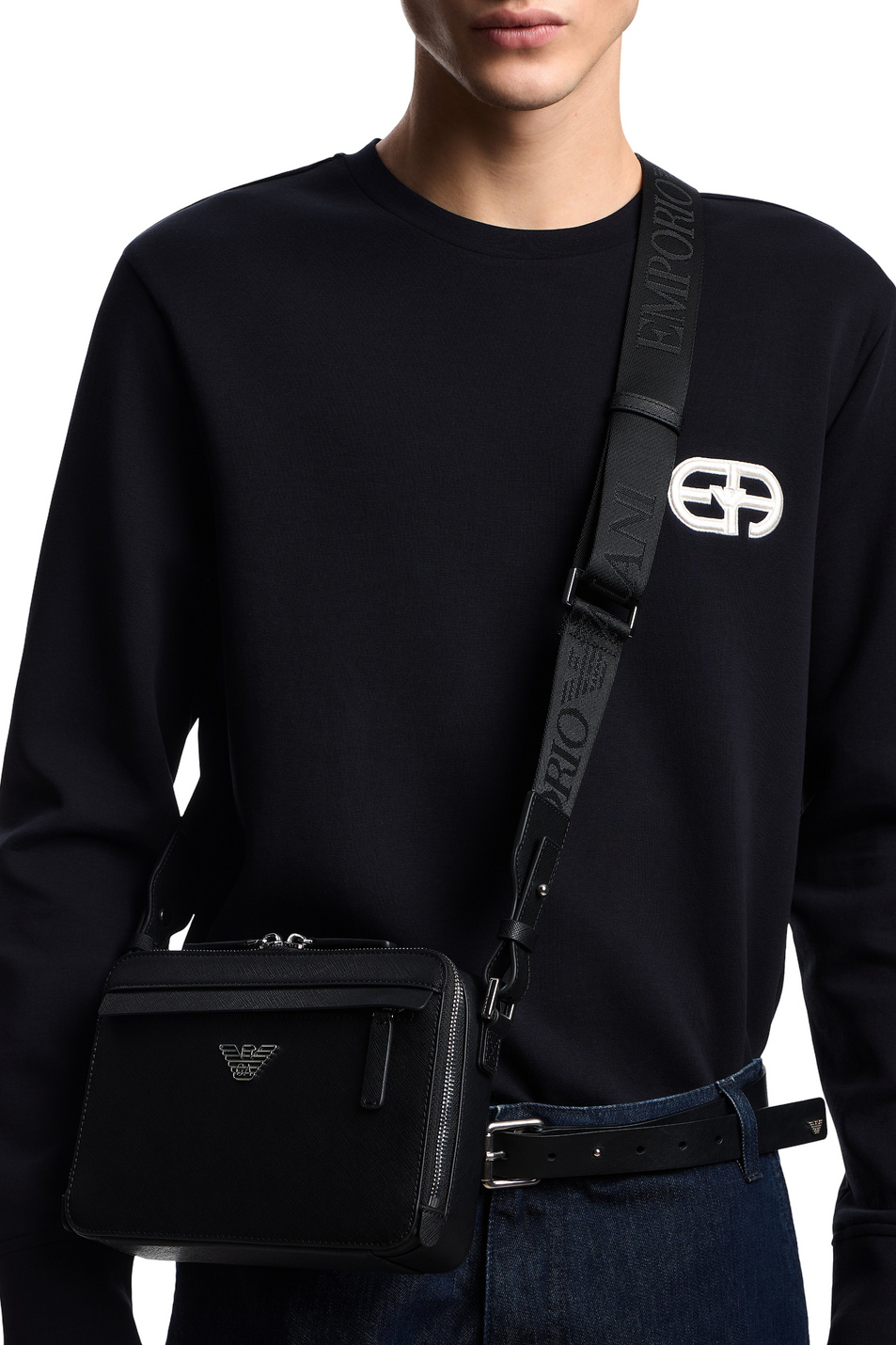 Мужской Emporio Armani Сумка из искусственной кожи с логотипом (цвет ), артикул EM001186-AF13805 | Фото 6