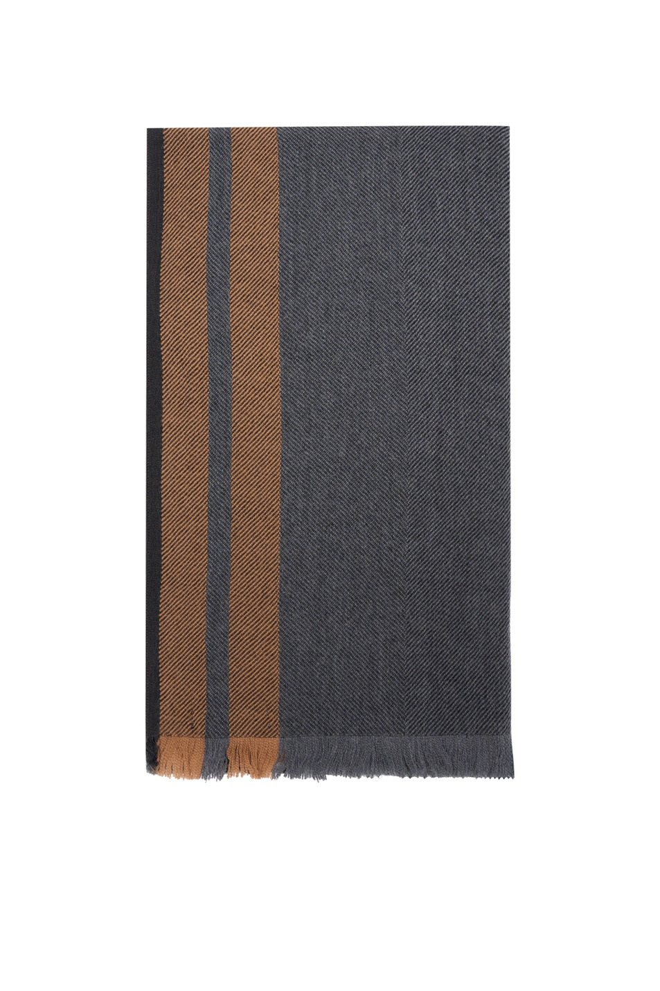 Шарф из шерсти|Основной цвет:Серый Мужской Corneliani Шарф из шерсти (цвет ), артикул 26B371-2629006 | Фото 1
