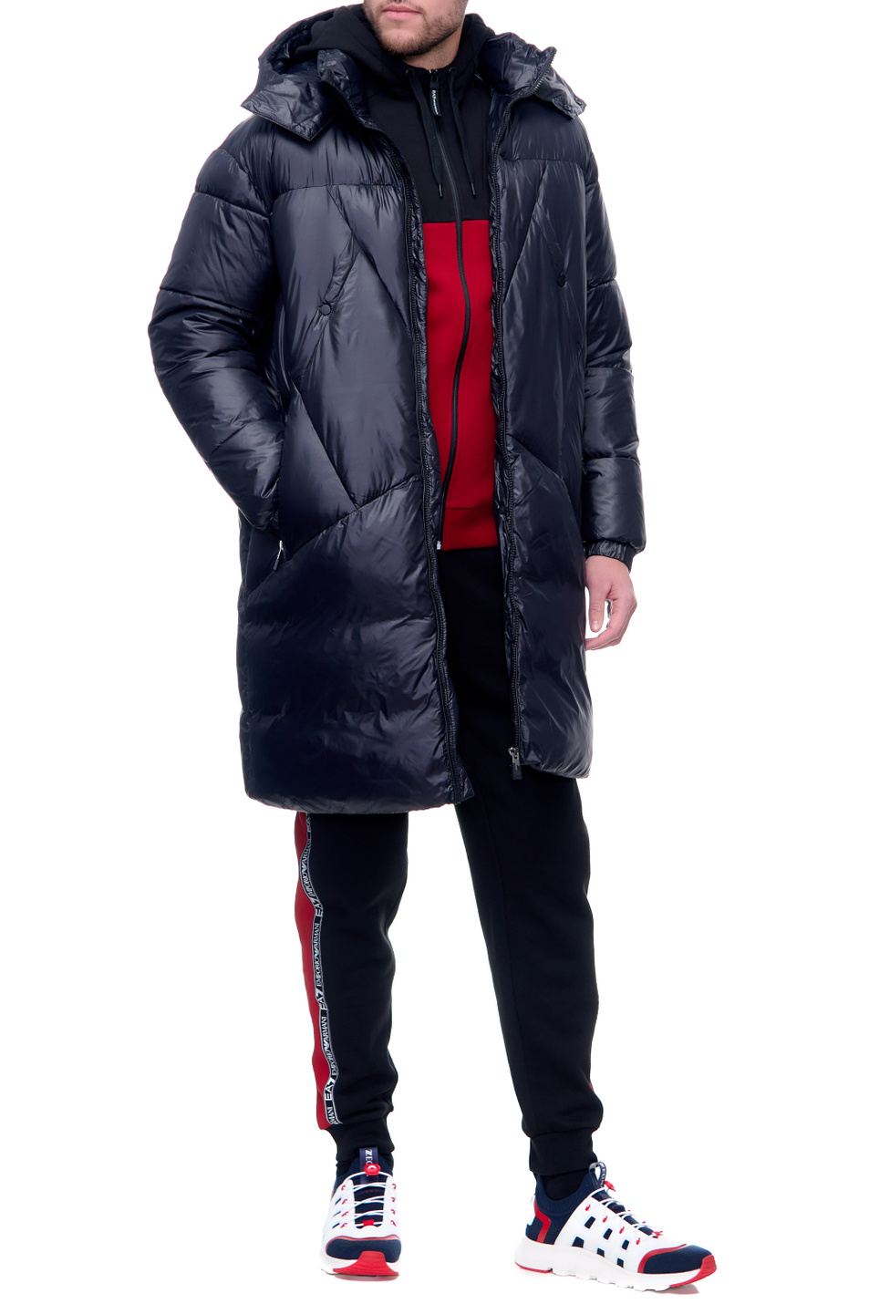 EA7 Удлиненная куртка с карманами на молнии (цвет ), артикул 6KPK05-PNR4Z | Фото 2