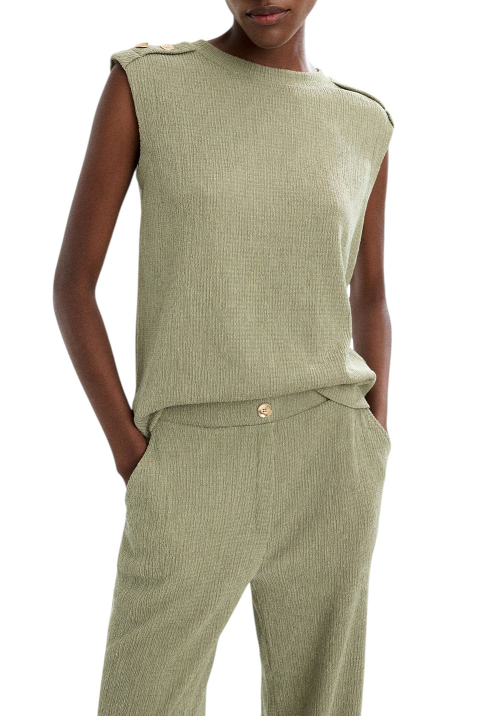 Женский Parfois Топ с пуговицами (цвет ), артикул 236683 | Фото 3