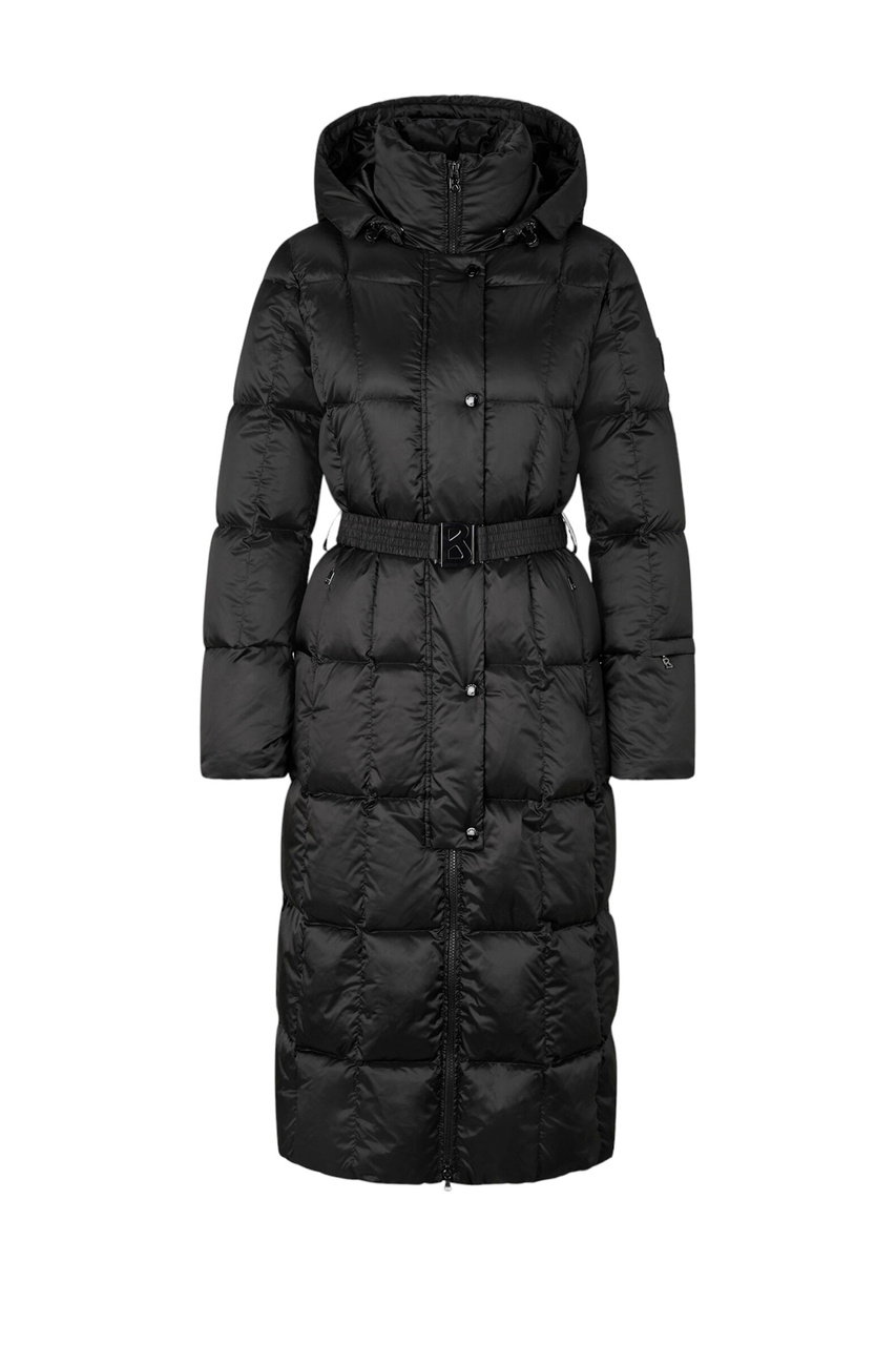 Пальто стеганое NICOLE-D2 с капюшоном|Основной цвет:Черный|Артикул:46087535 | Фото 1