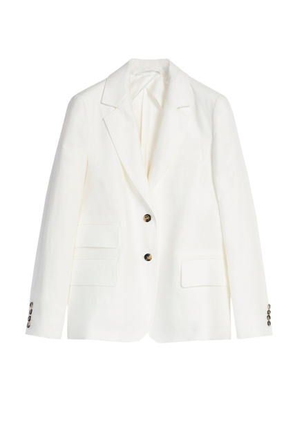 Льняной пиджак DIMITRI|Основной цвет:Белый|Артикул:10410322 | Фото 1