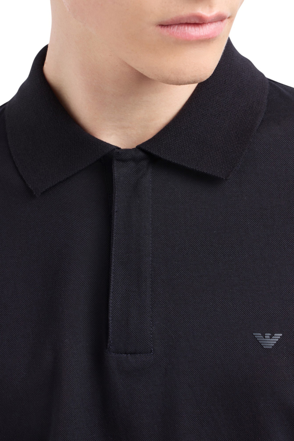 Мужской Emporio Armani Поло из хлопка (цвет ), артикул EM001146-AF13742 | Фото 5