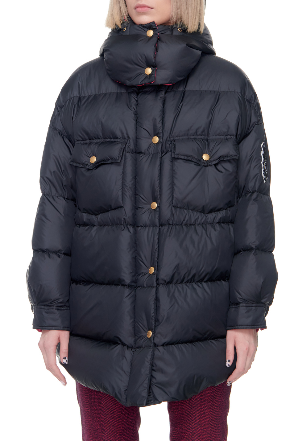Ermanno Firenze Стеганая куртка с контрастной подкладкой (цвет ), артикул D39ETPN012SUP | Фото 5