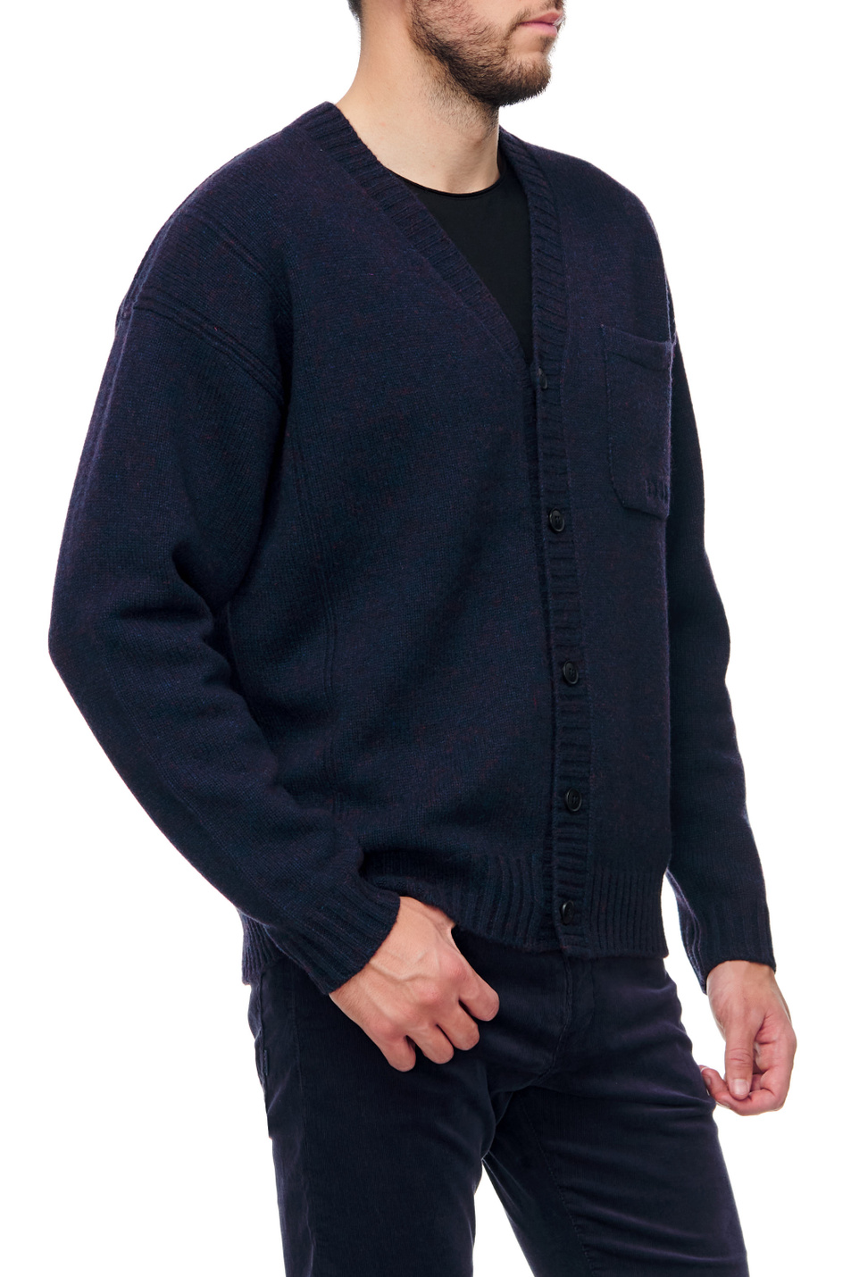 BOSS Кардиган из смесовой шерсти с карманом (цвет ), артикул 50474903 | Фото 3