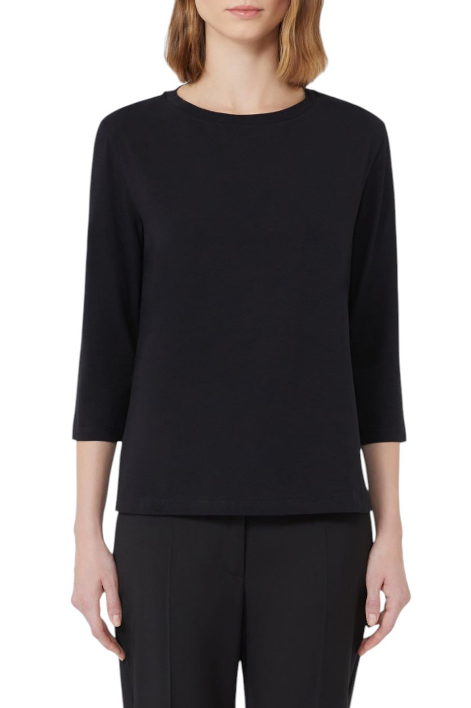 Женский Weekend Max Mara Лонгслив MULTIA из эластичного хлопка (цвет ), артикул 2525946031 | Фото 3