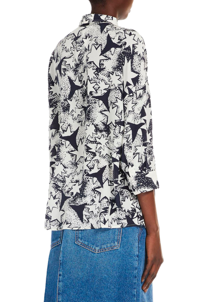 Женский Weekend Max Mara Рубашка PEANA из натурального шелка с принтом (цвет ), артикул 2425116051 | Фото 4
