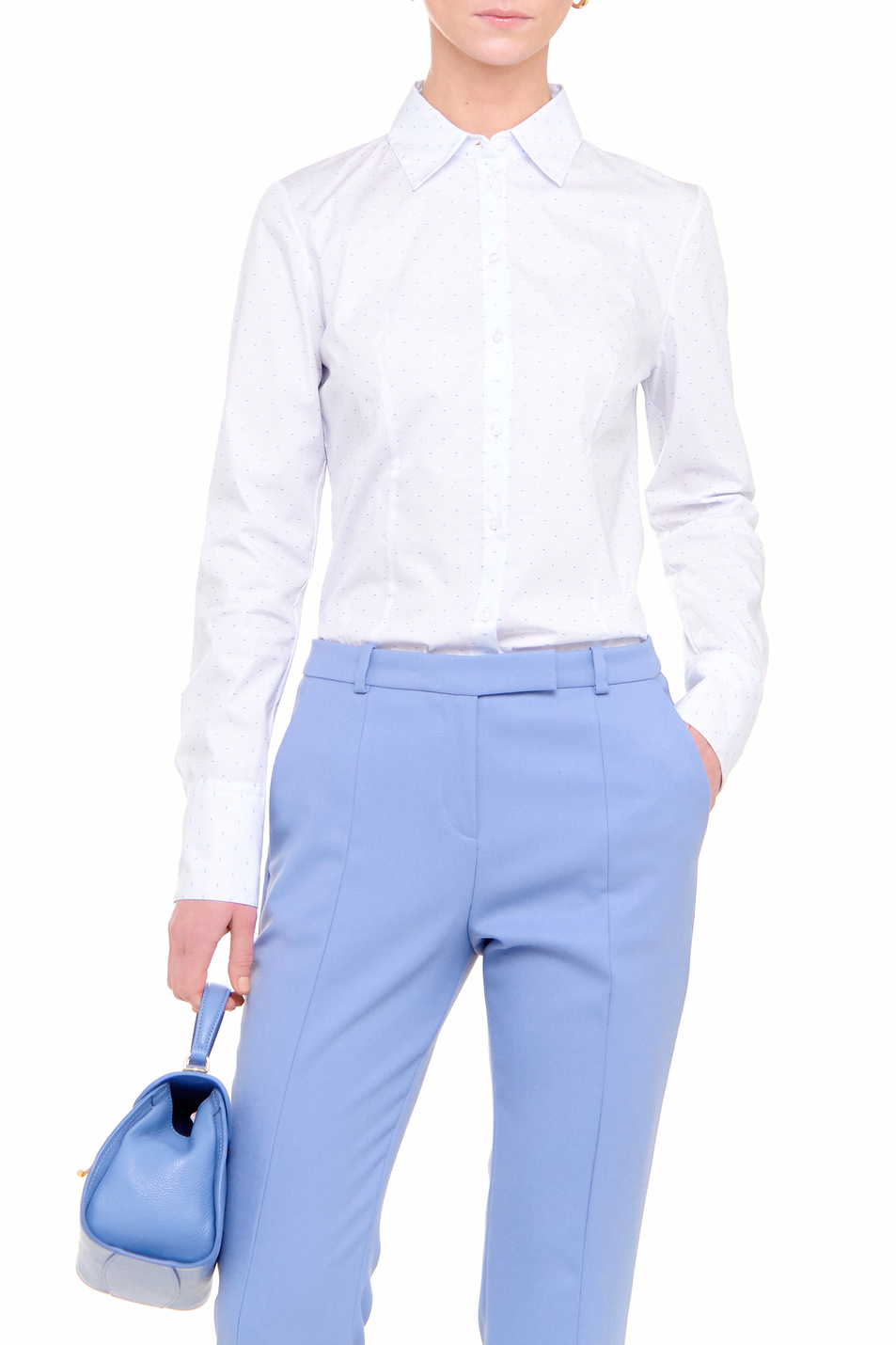 Женский HUGO Рубашка с узором из эластичного поплина (цвет ), артикул 50451290 | Фото 1