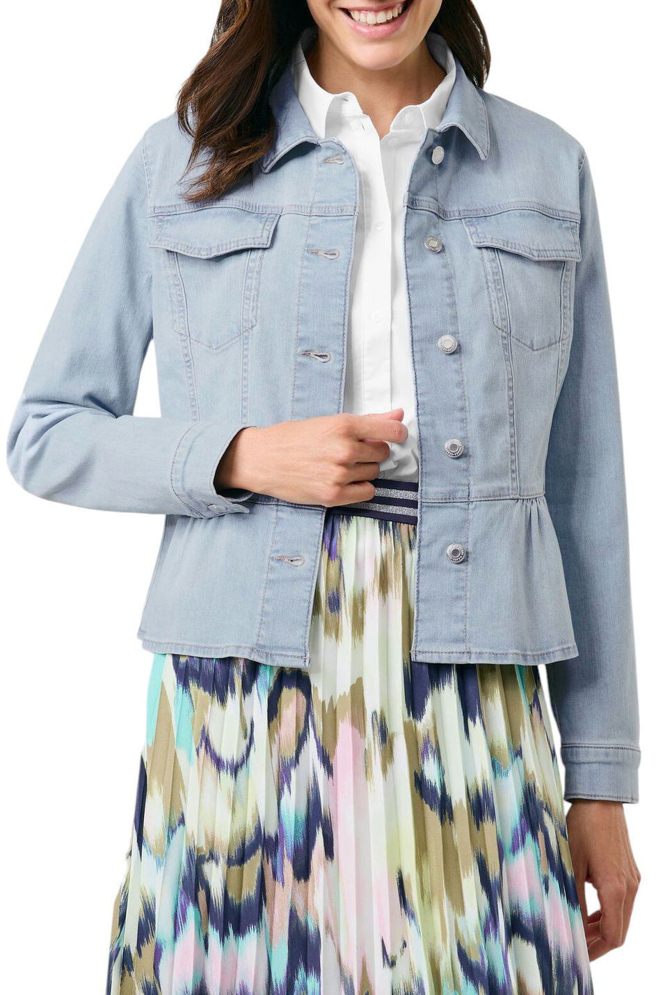 Женский Gerry Weber Куртка джинсовая из эластичного хлопка (цвет ), артикул 530031-31636 | Фото 3