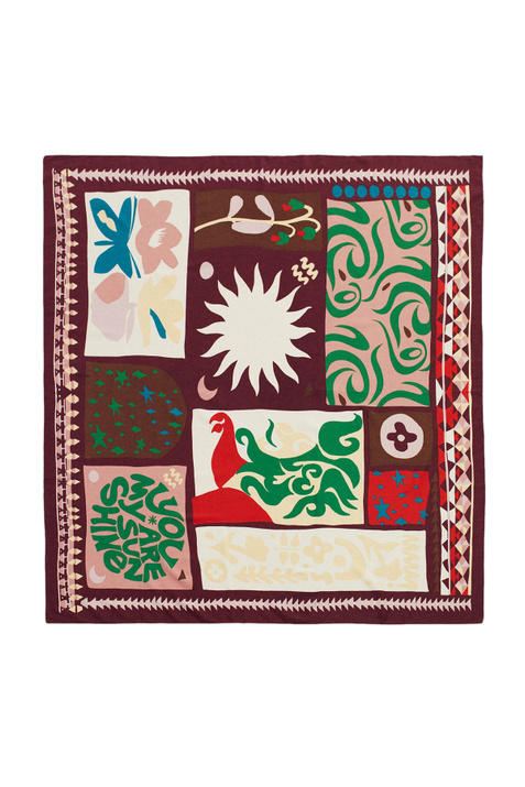 Parfois Квадратный платок с принтом ( цвет), артикул 194052 | Фото 2