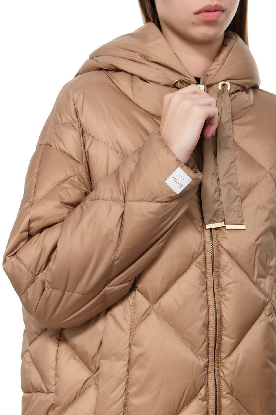 Женский Max Mara Полупальто стеганое TREFE с капюшоном (цвет ), артикул 2394960536 | Фото 6