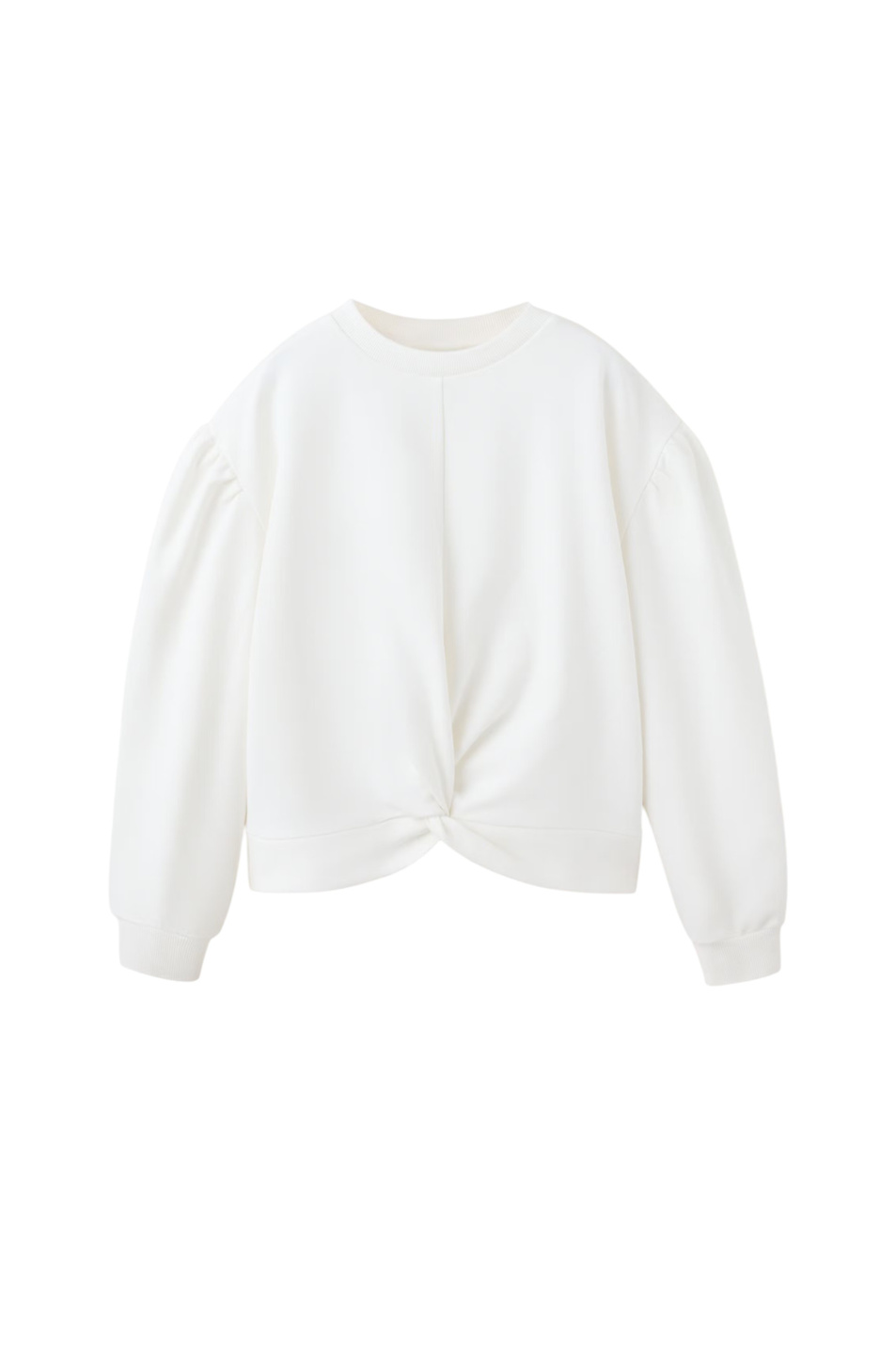 Девочкам Mango Kids Свитшот KNOT из хлопка (цвет ), артикул 37023308 | Фото 1