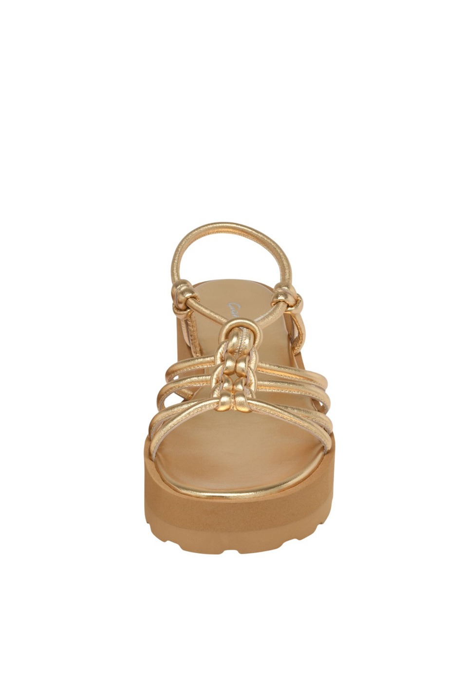 Женский Gianvito Rossi Сандалии HEBE из натуральной кожи (цвет ), артикул G32522.05GOM.NPSMEKO | Фото 4