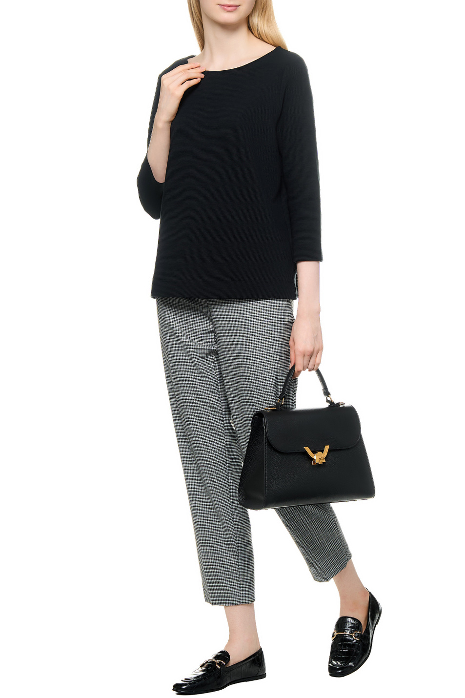Женский Gerry Weber Джемпер из смесового хлопка (цвет ), артикул 977076-44031 | Фото 3